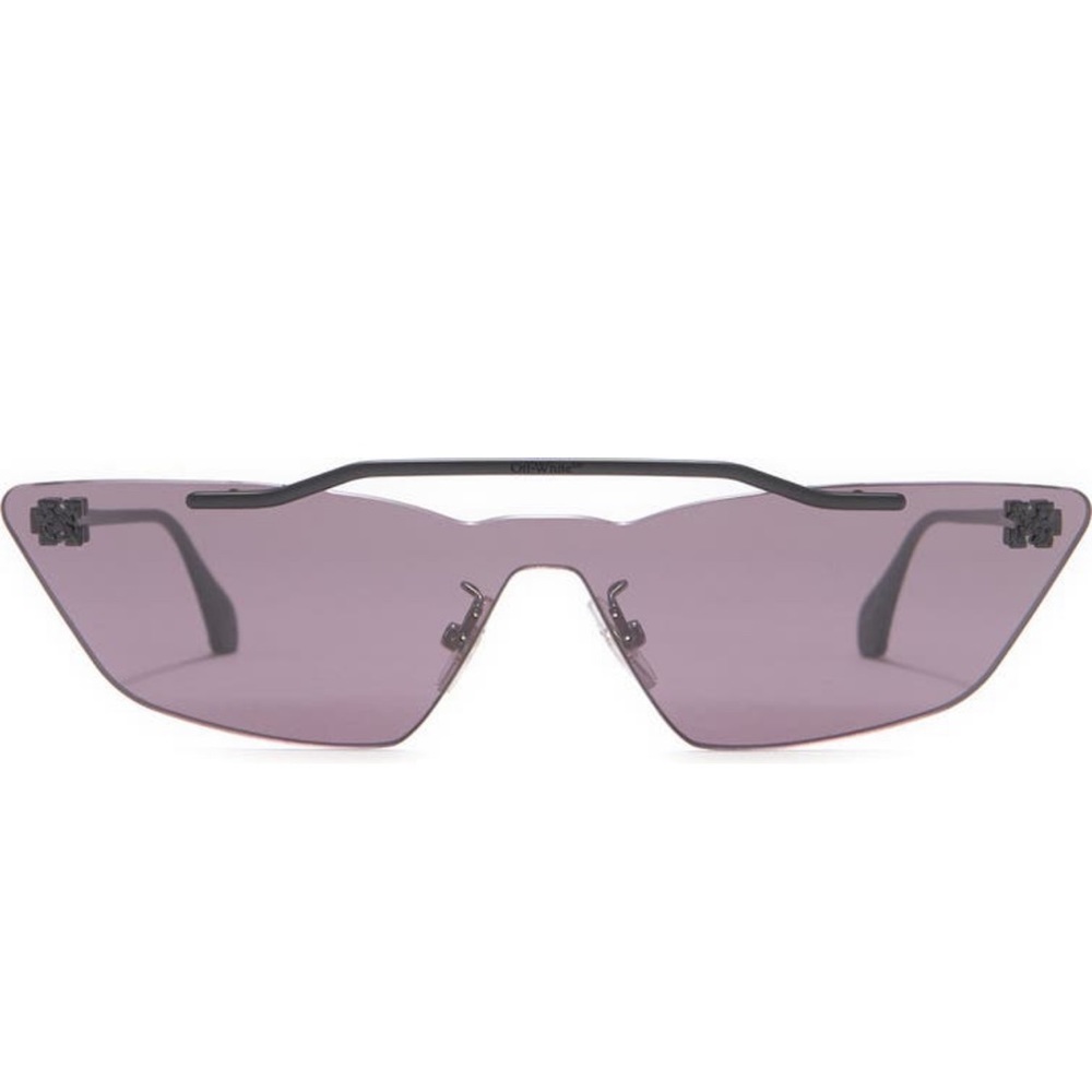 New Off White metal mask sunglasses